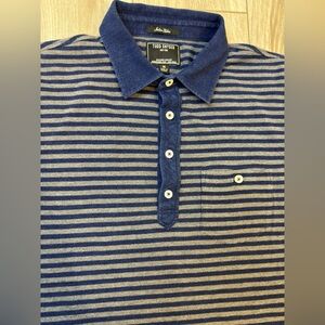 Todd Snyder Striped Polo Shirt Italian Fabric Size M
